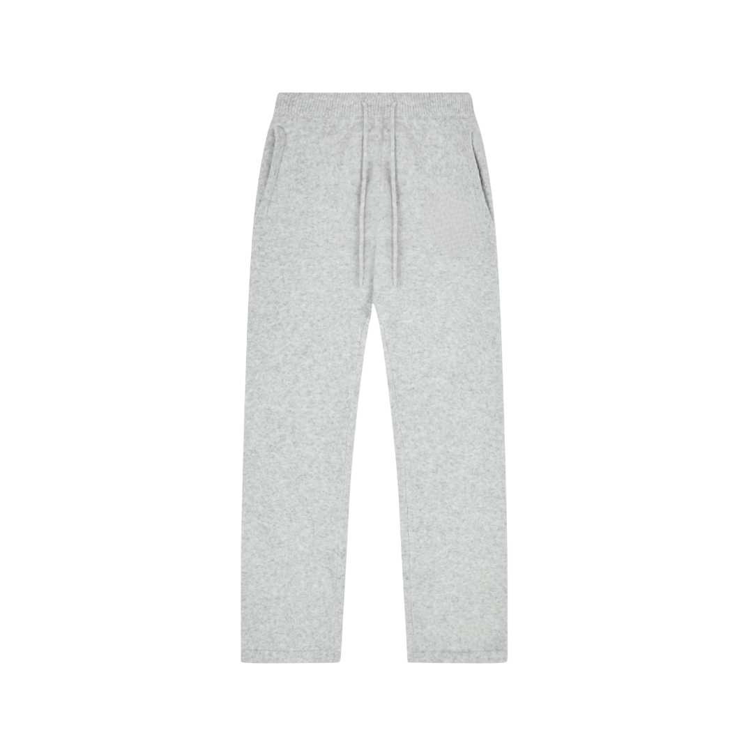 the soft-knit straight leg jogga' - grey