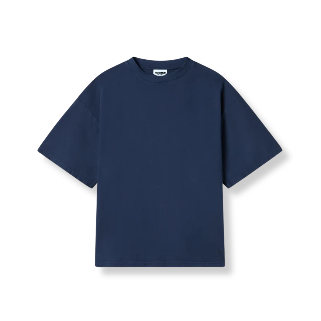 the perfect oversized tee - navy no sauce