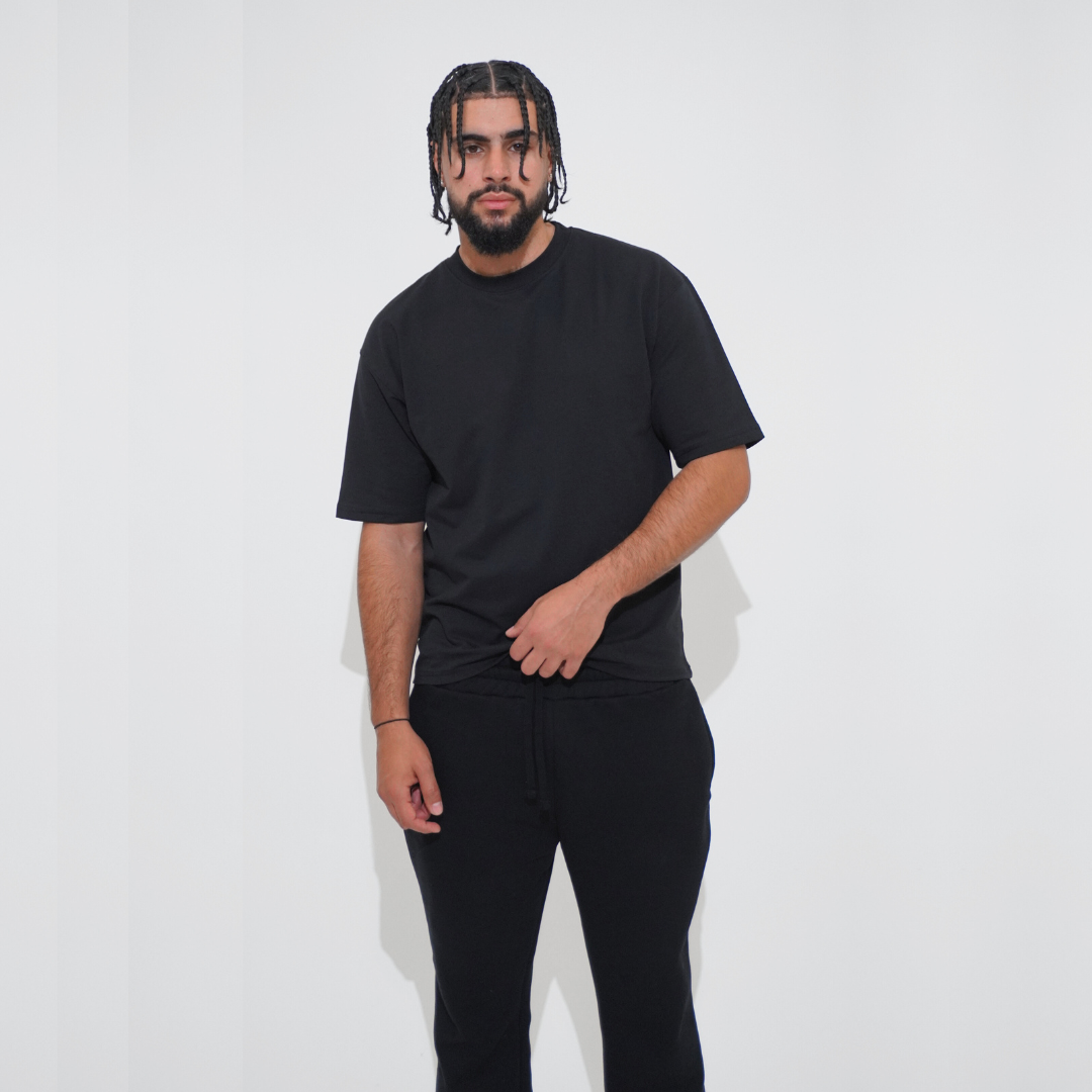 the perfect oversized tee - black