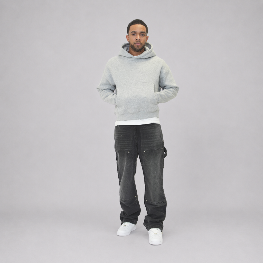 the straight leg carpenta’ jeans - grey No Sauce