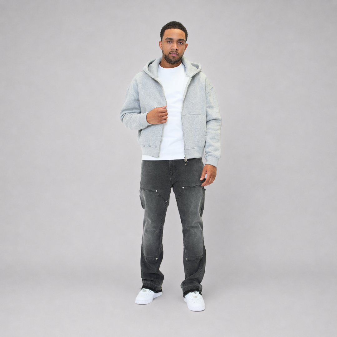 the flared carpenta' jeans - grey No Sauce