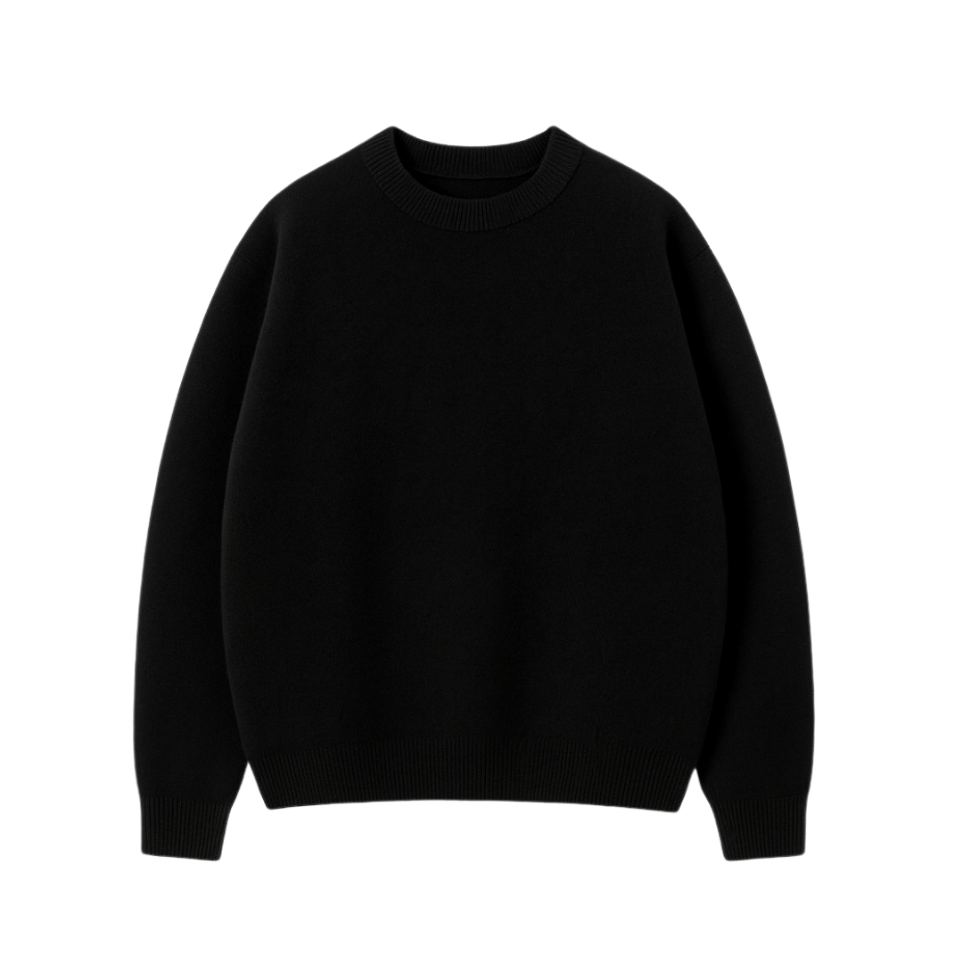 the soft-knit sweata' - black