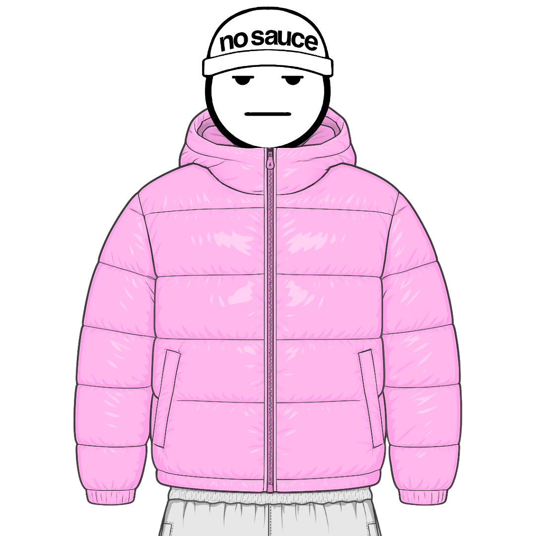 the down puffa’ - pink No Sauce