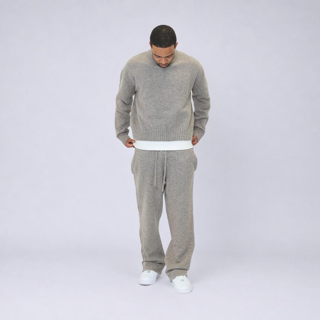 the soft-knit straight leg jogga' - cookie dough No Sauce