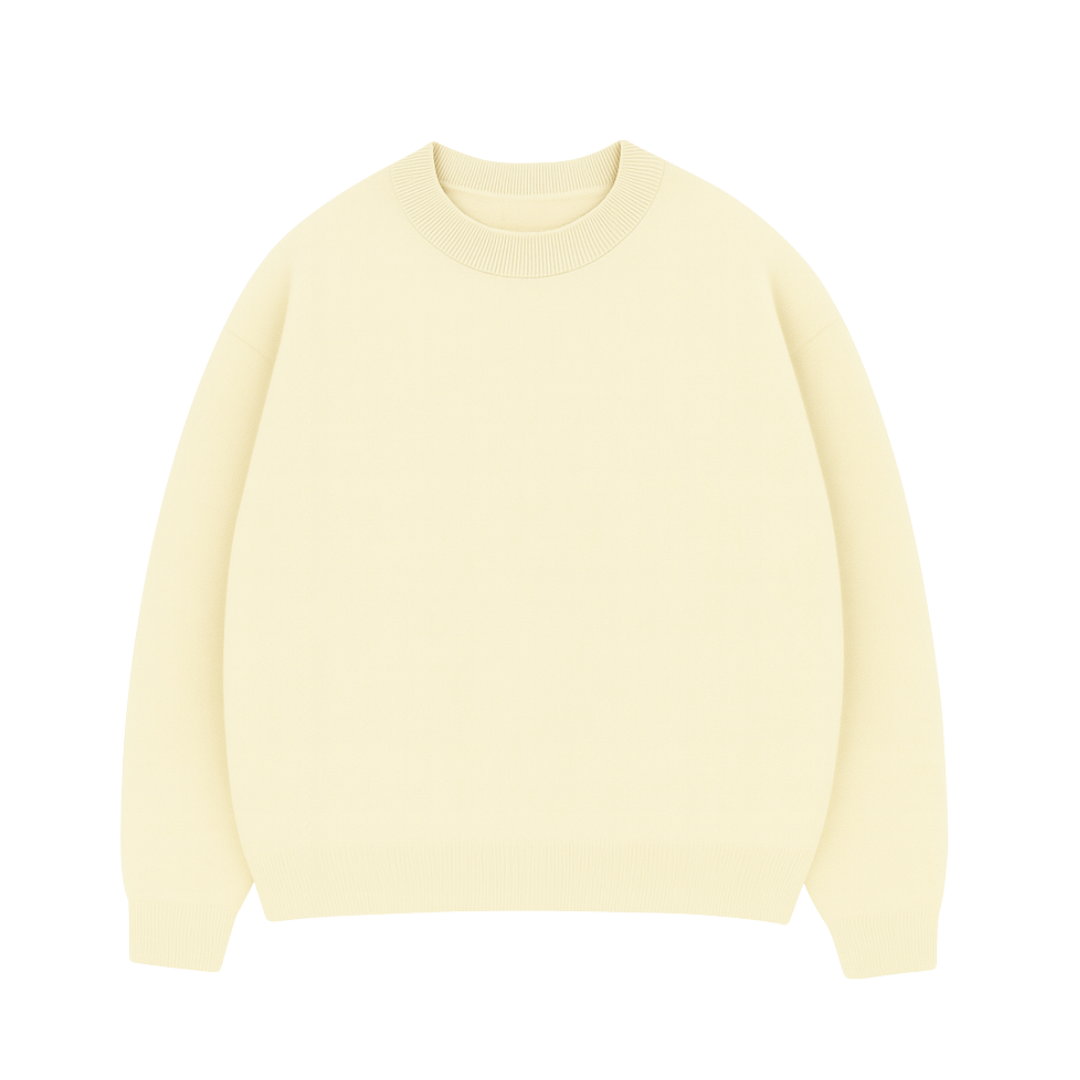 the soft-knit sweata' - creme