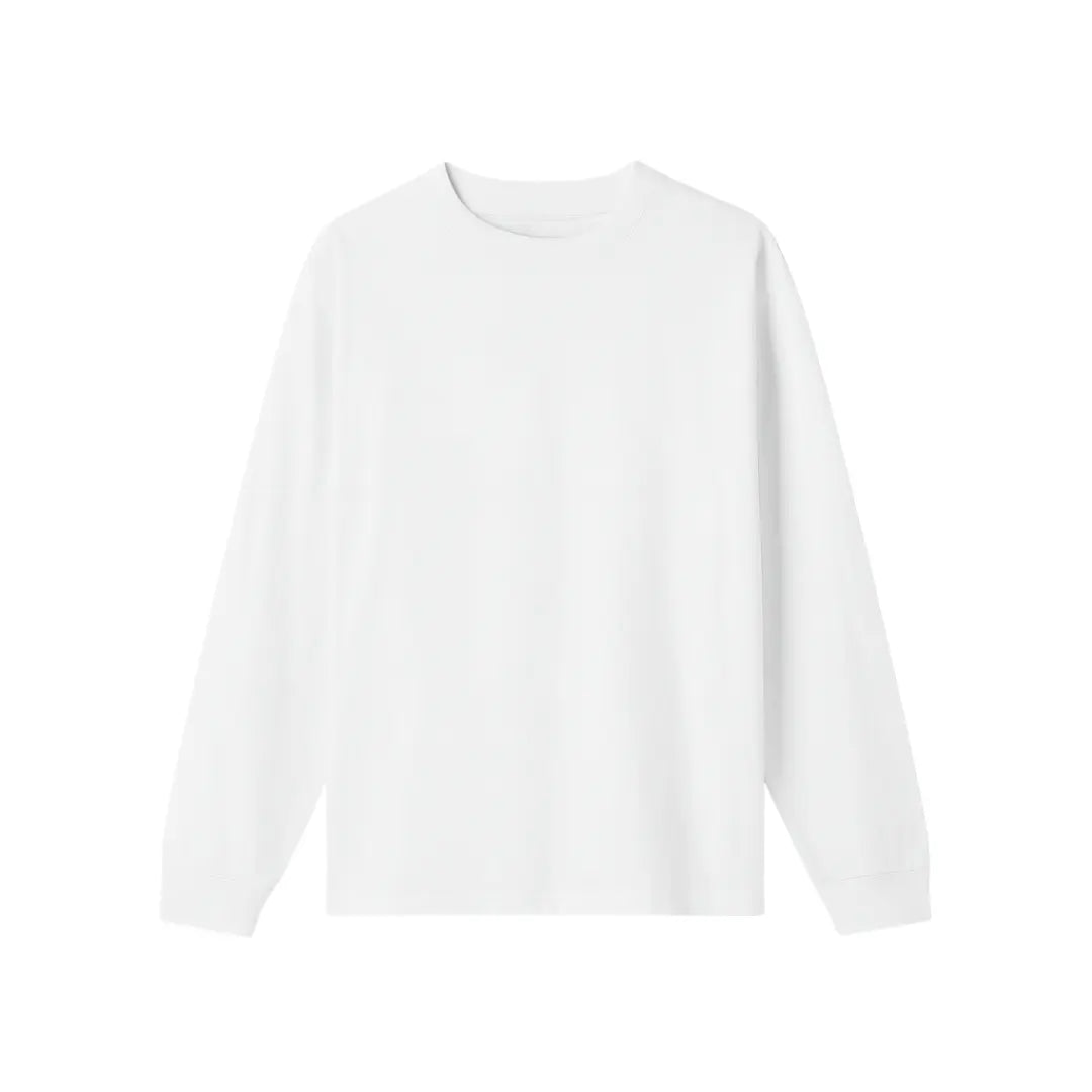 the perfect long sleeve tee - white no sauce