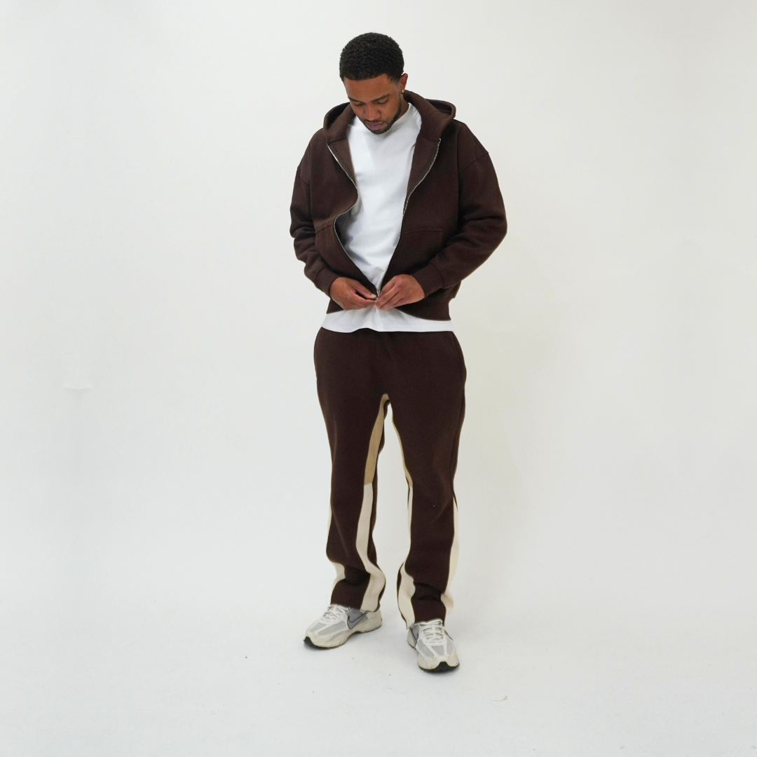 the flared jogga' - brown