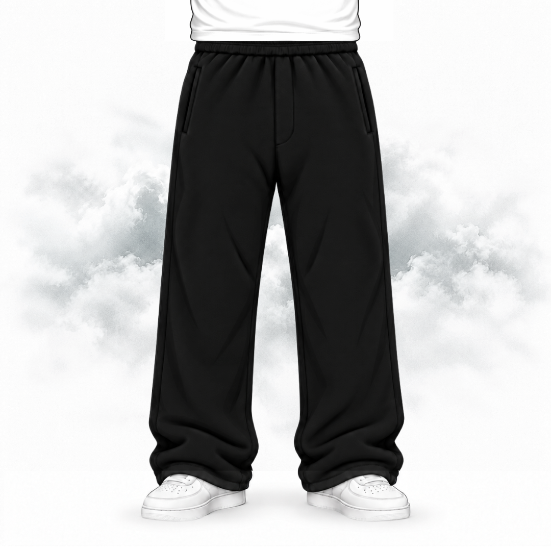 the cloud+ straight leg jogga' - black no sauce