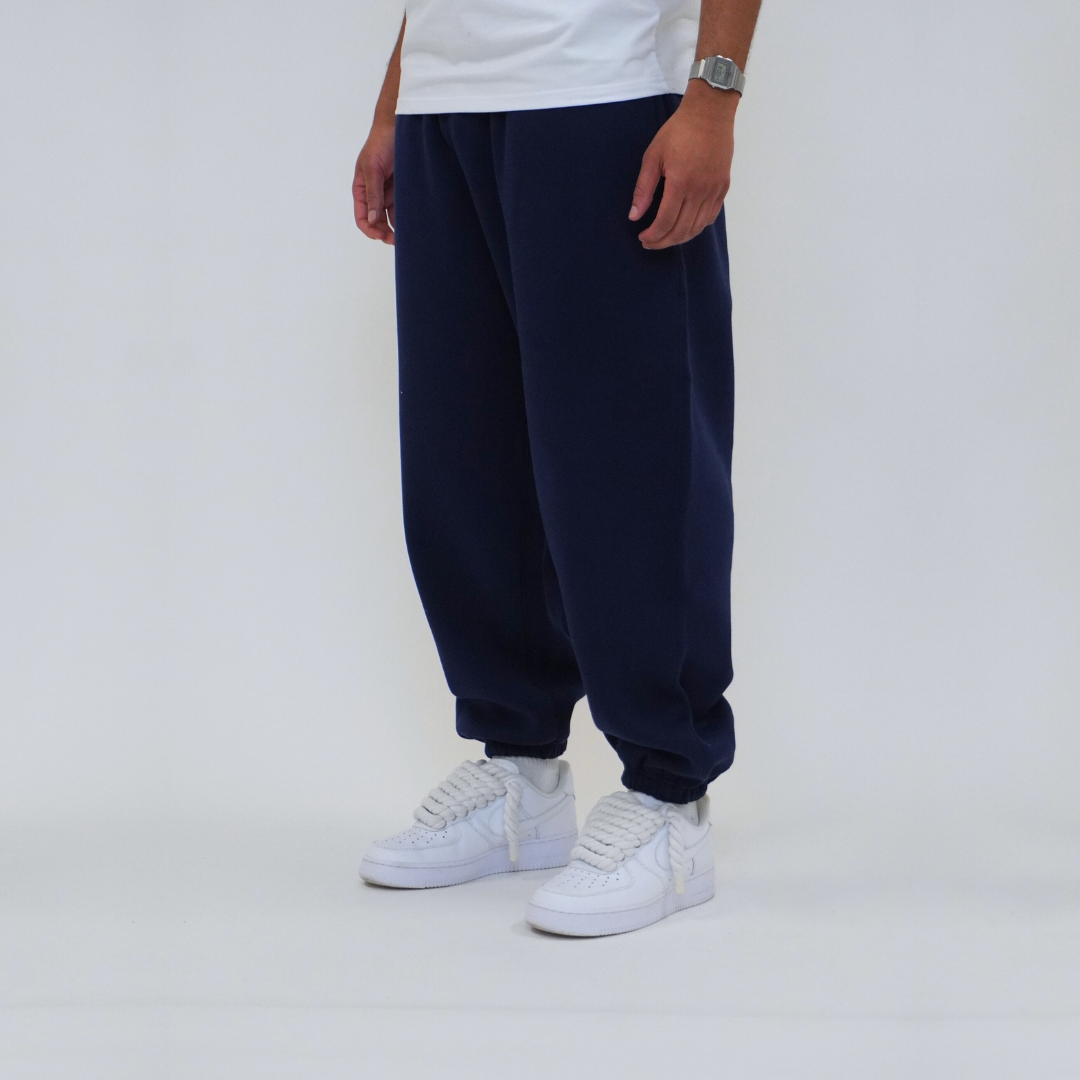 the baggy cuffed jogga' - navy no sauce