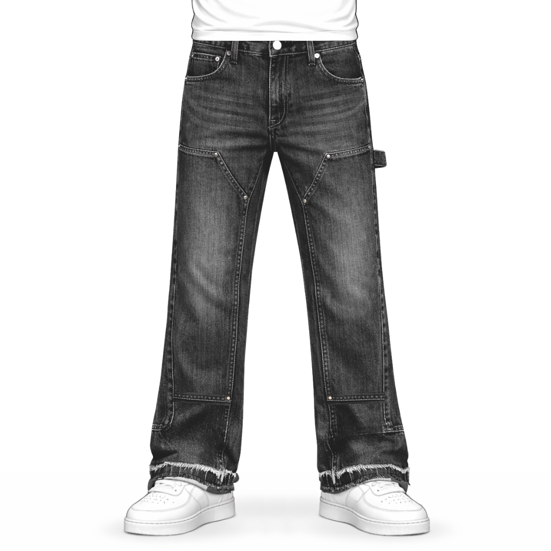 the flared carpenta' jeans - grey No Sauce