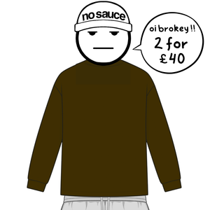 the perfect long sleeve tee - brown no sauce