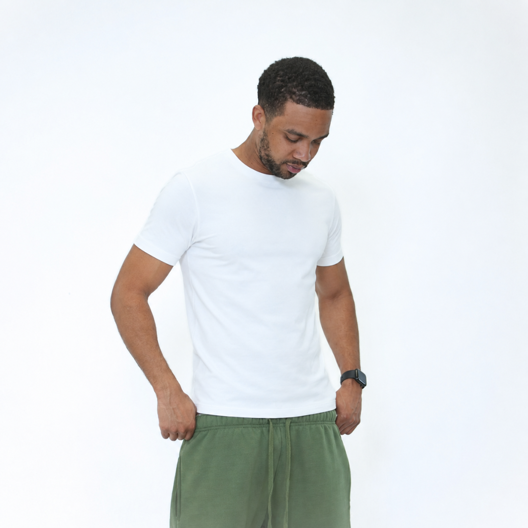 the perfect slim tee - white no sauce