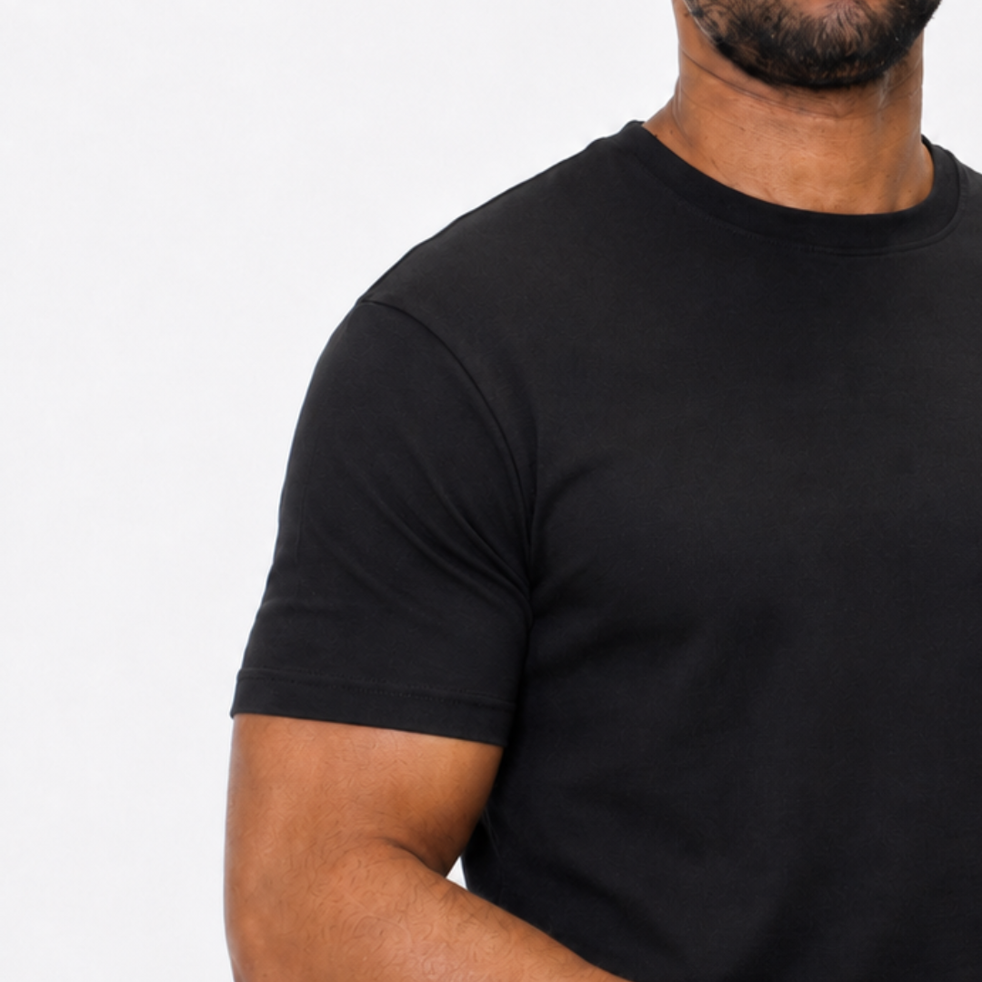 the perfect slim tee - black no sauce
