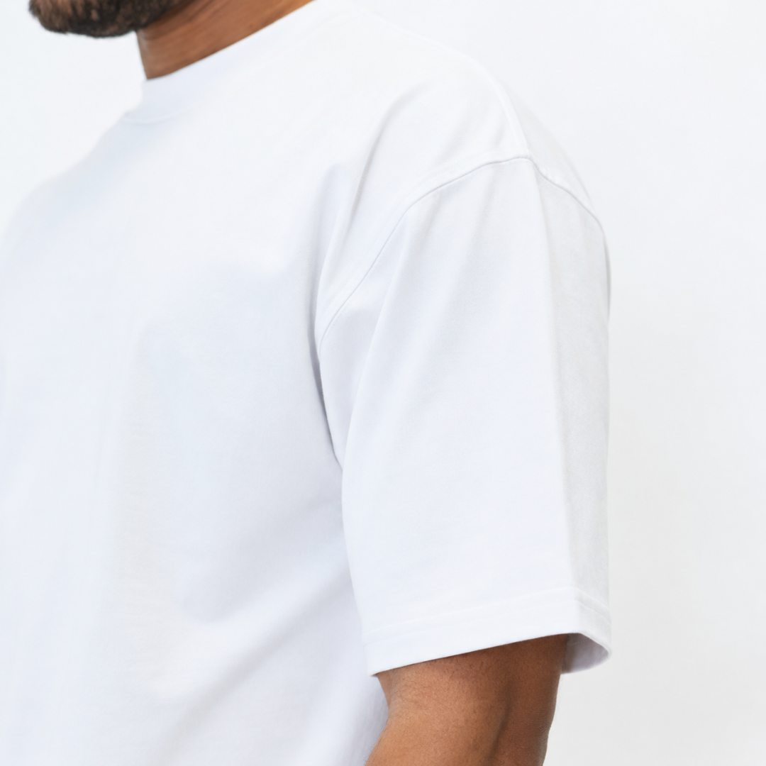 the perfect oversized tee - white no sauce
