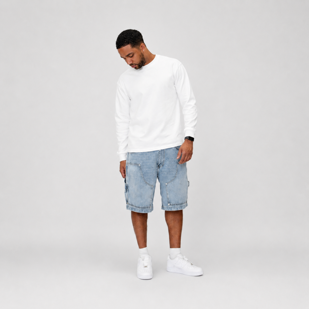 the perfect long sleeve tee - white no sauce