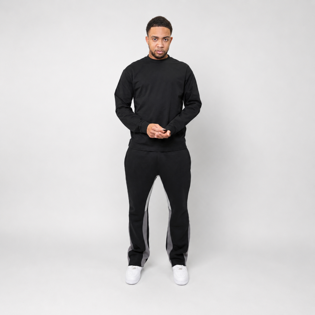 the perfect long sleeve tee - black no sauce
