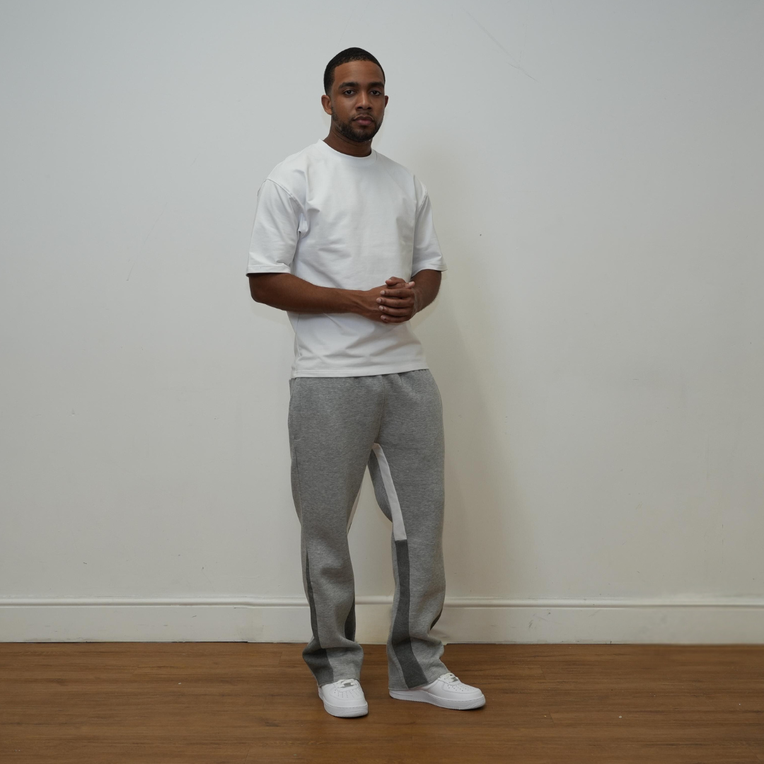 the flared jogga' - grey no sauce