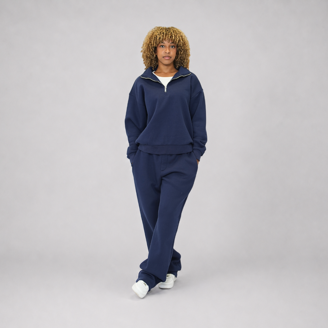 the quarter zippa' - navy no sauce