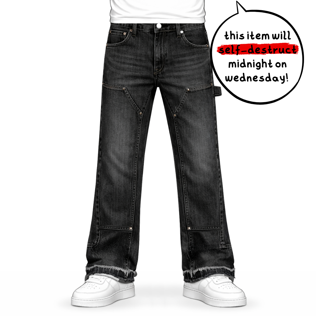 the flared carpenta' jeans - black No Sauce