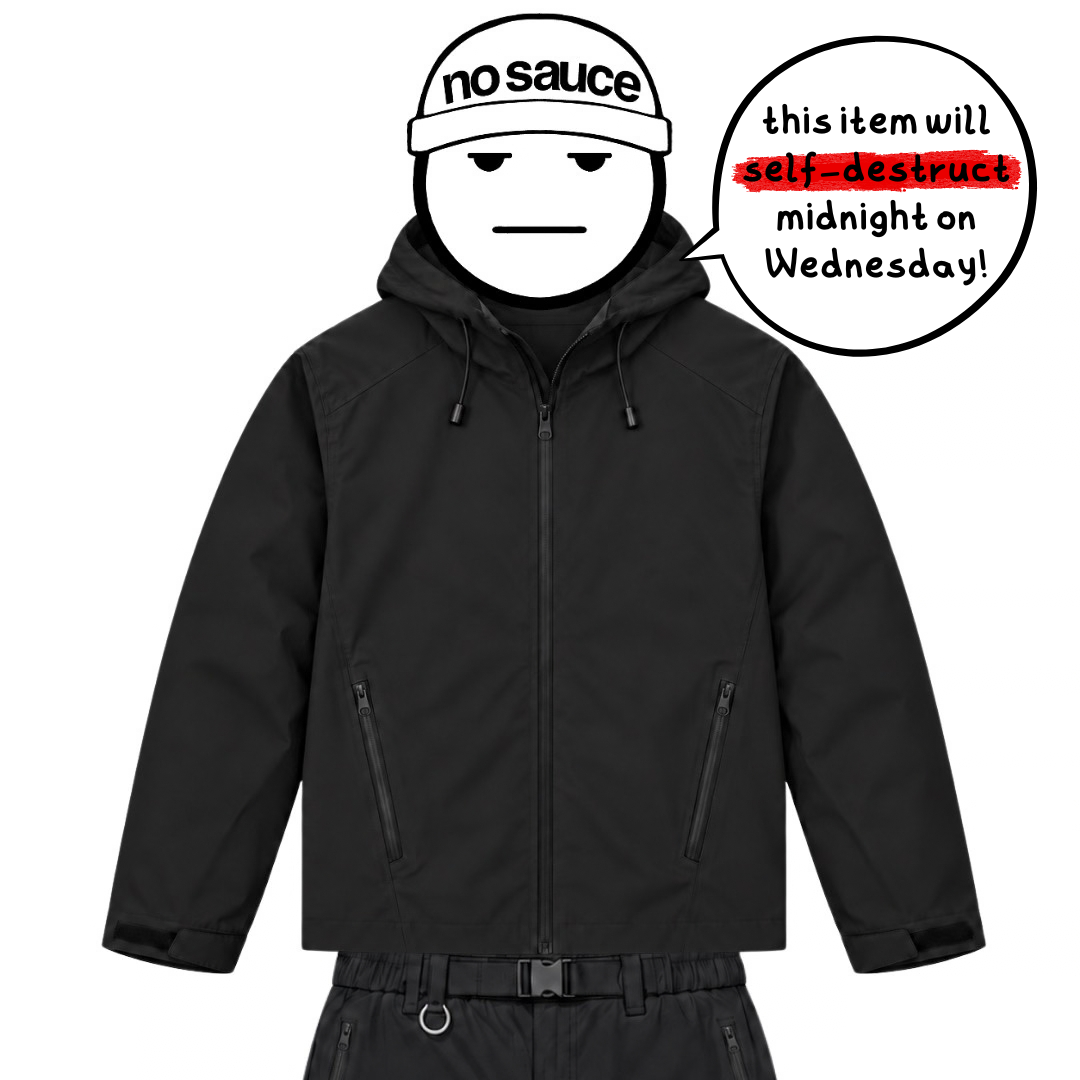 the cloud+ shell jacket - black No Sauce