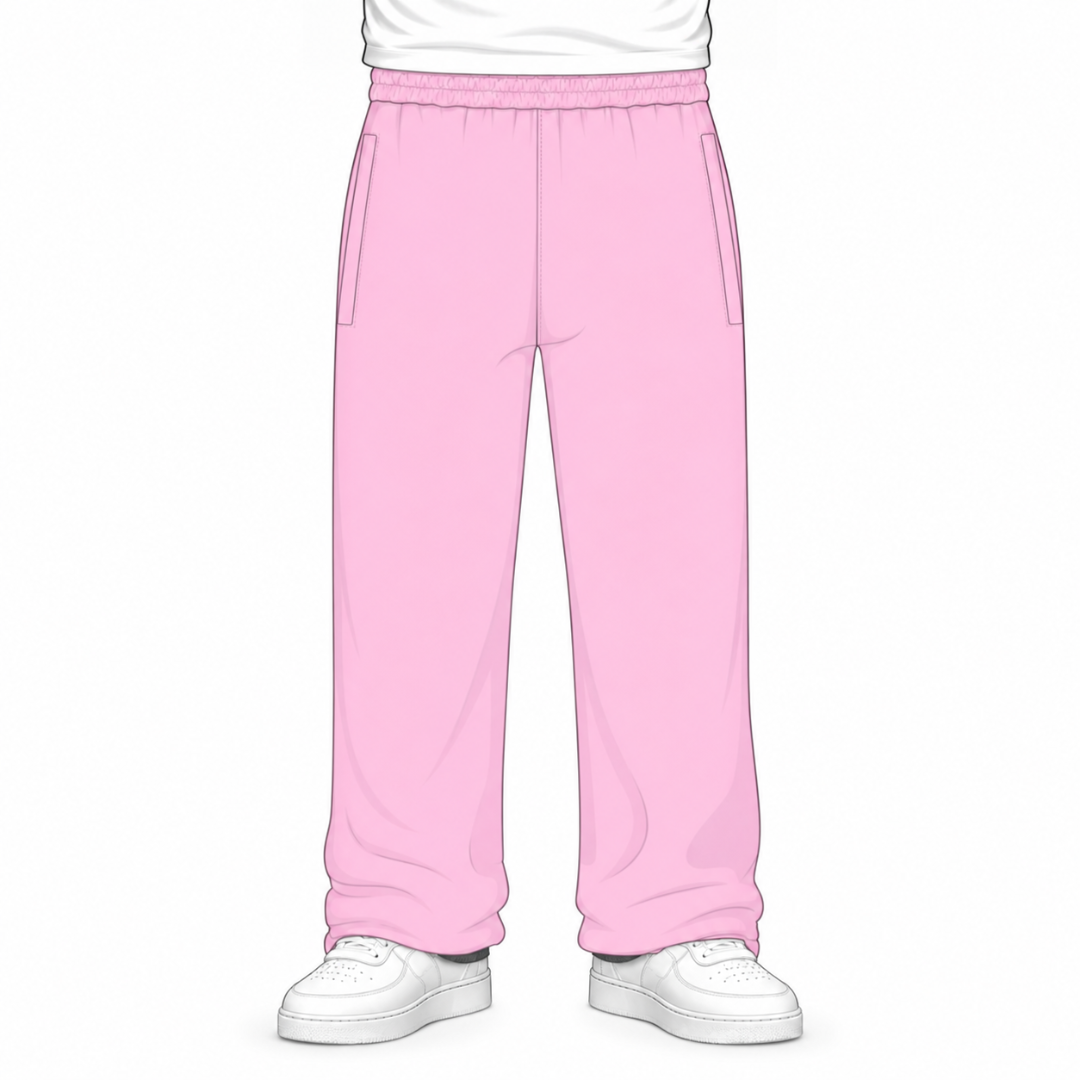 the straight leg jogga' - pink no sauce