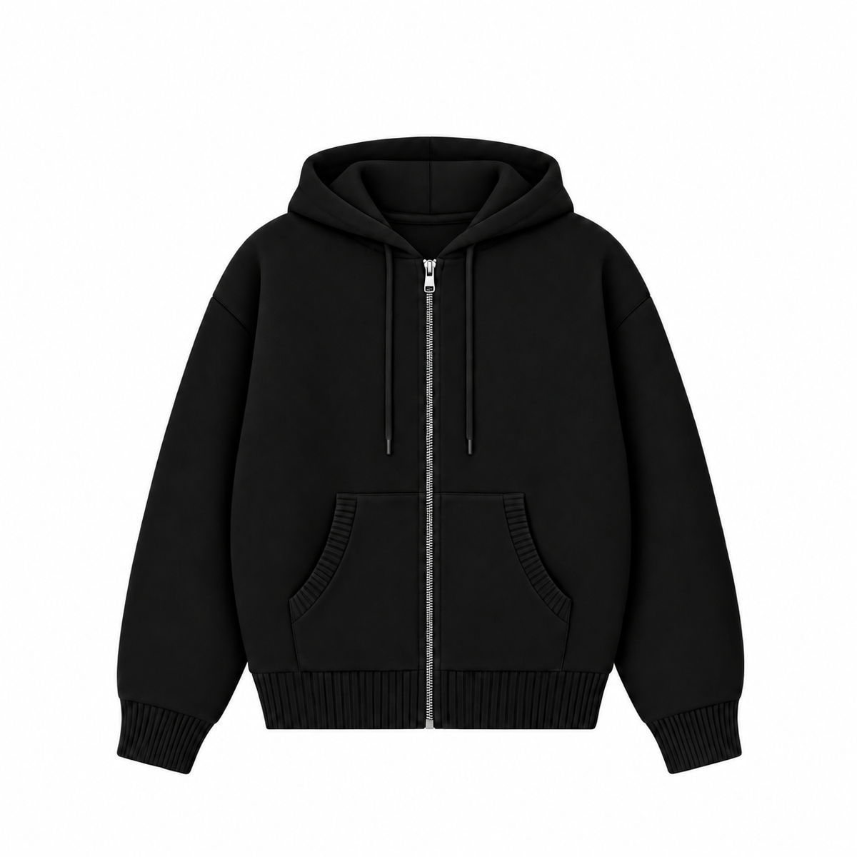 the soft-knit zippa' - black No Sauce