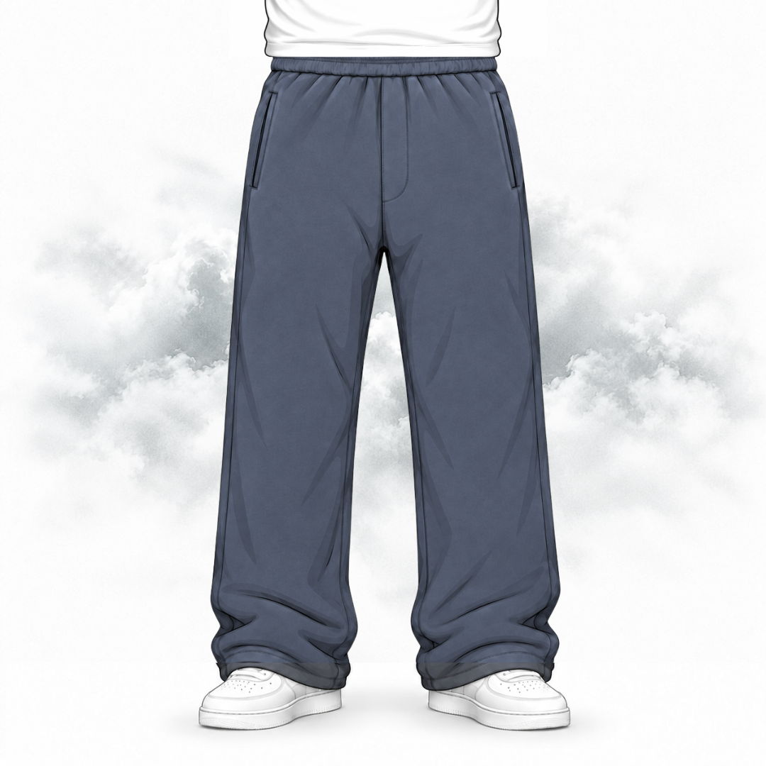 the cloud+ straight leg jogga' - space blue no sauce