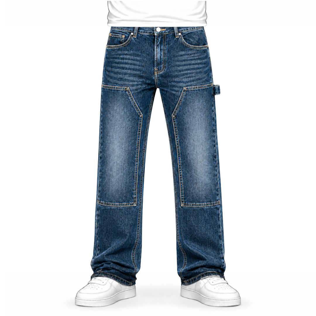 the straight leg carpenta’ jeans - blue No Sauce