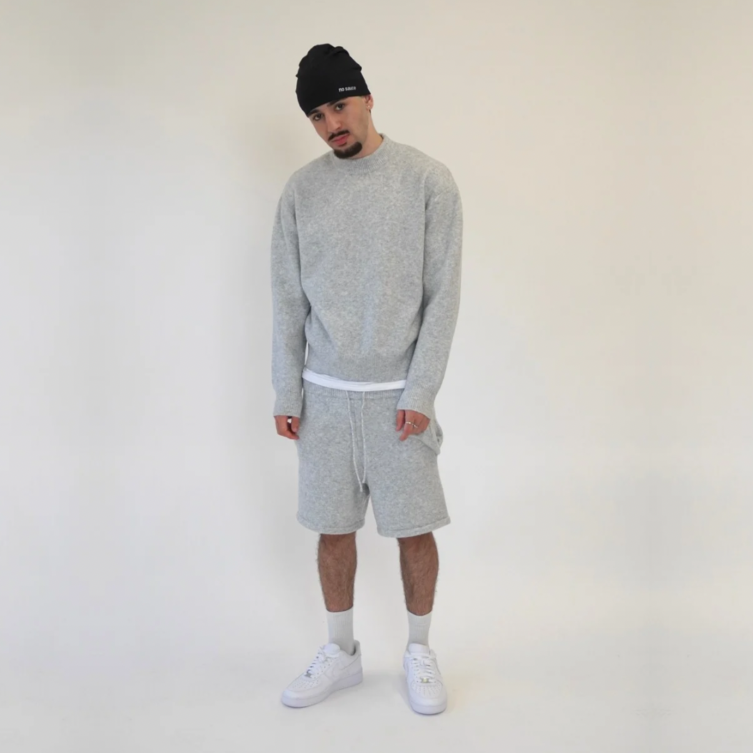 the soft-knit sweata' - grey