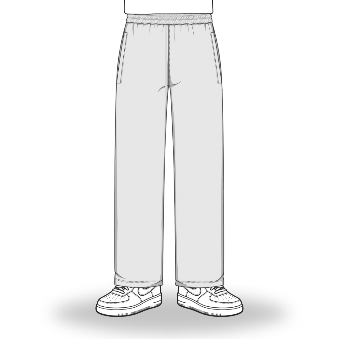 the straight leg jogga' - grey