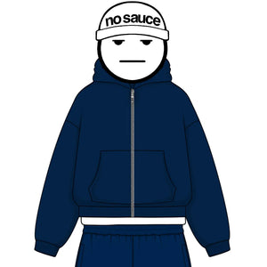 the zippa' - navy No Sauce