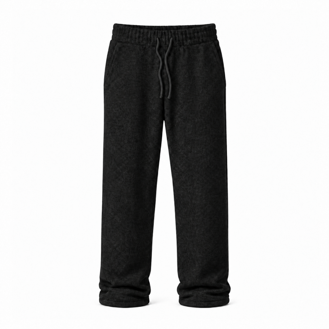 the soft-knit straight leg jogga' - black No Sauce