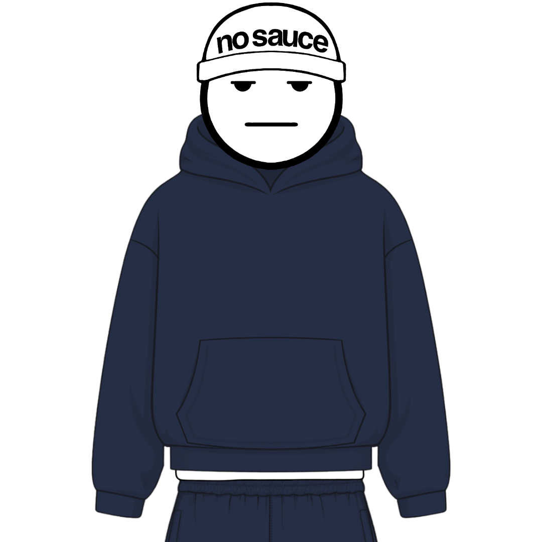 the straight leg jogga' - navy No Sauce