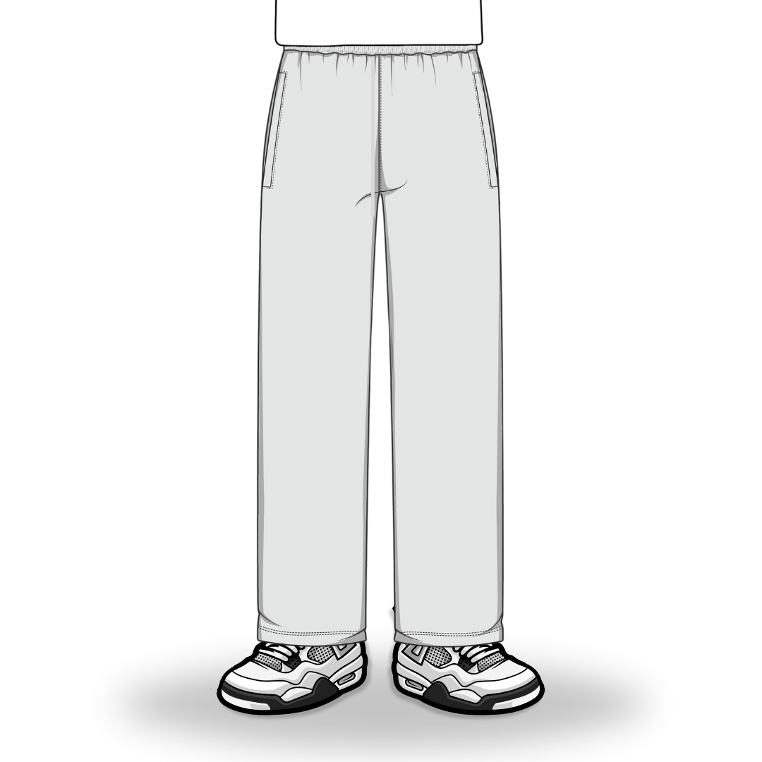 the straight leg jogga' - grey