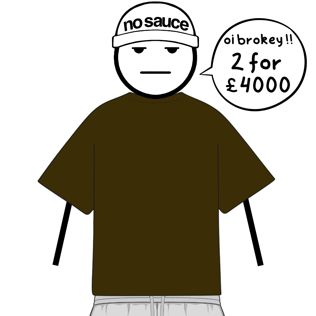 the perfect oversized tee - brown
