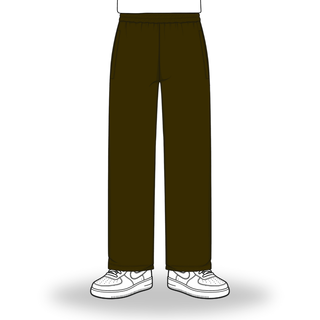 the straight leg jogga' - brown