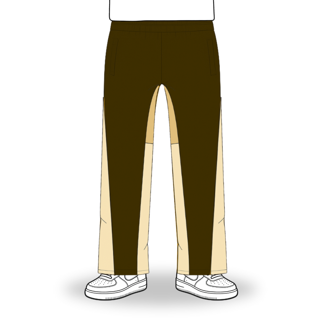 the flared jogga' - brown