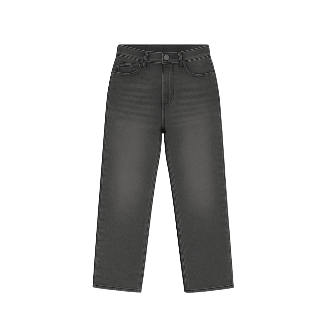 the straight leg jeans - grey No Sauce