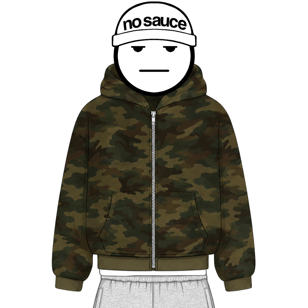the zippa' - camo No Sauce
