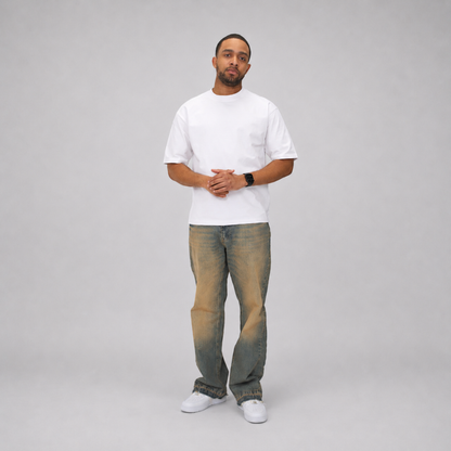 the flared jeans - blue (mocha wash) No Sauce
