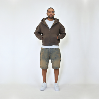 the denim carpenta' shorts - blue (mocha wash) No Sauce