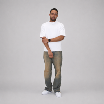 the flared jeans - blue (mocha wash) No Sauce