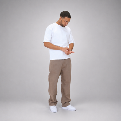 the straight leg jeans - washed brown No Sauce