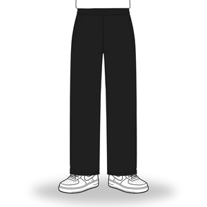 the straight leg jogga' - black no sauce