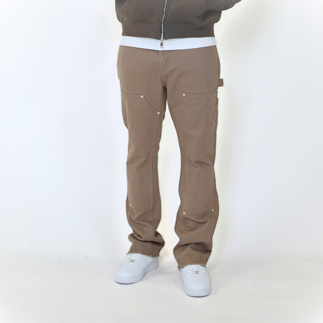 the flared carpenta' jeans - washed brown No Sauce