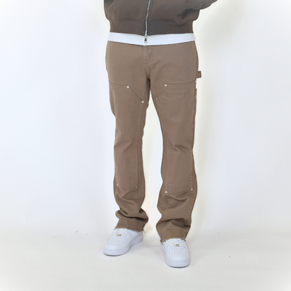 the flared carpenta' jeans - washed brown No Sauce