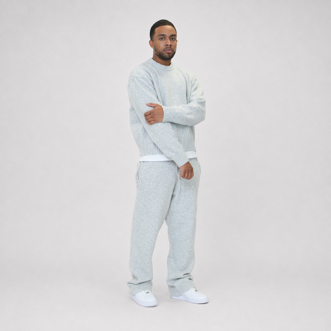 the soft-knit sweata' - grey No Sauce