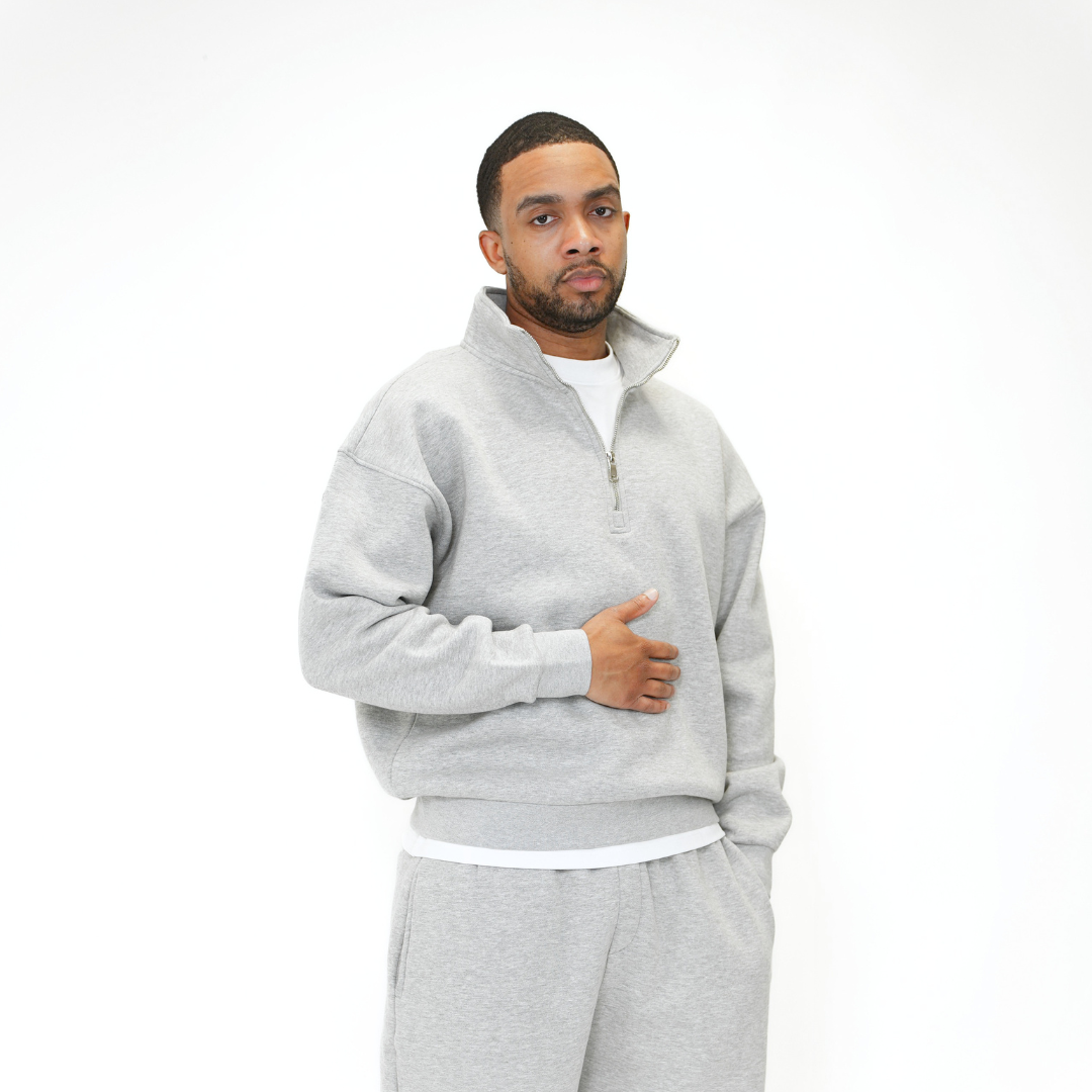 the quarter zippa' - grey no sauce