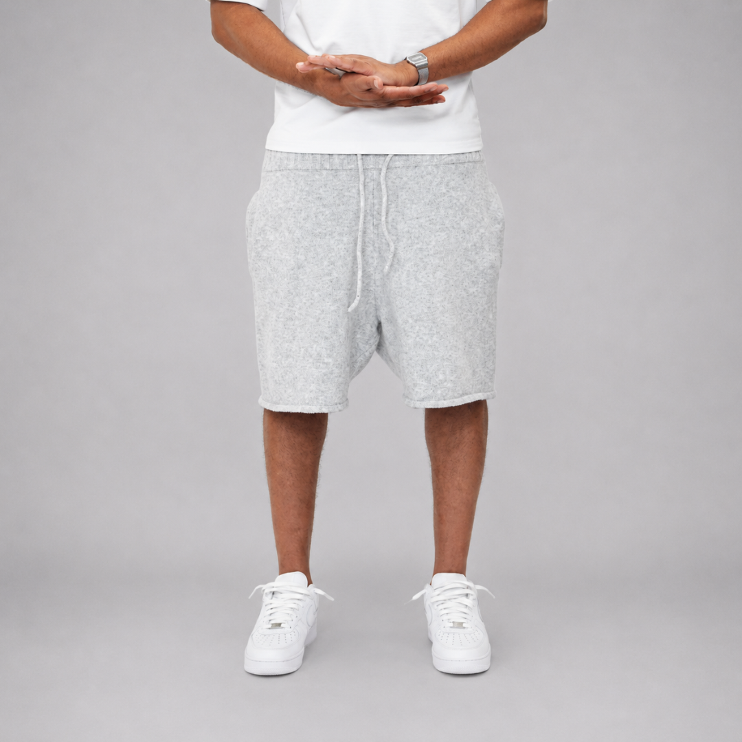 the soft-knit short - grey No Sauce
