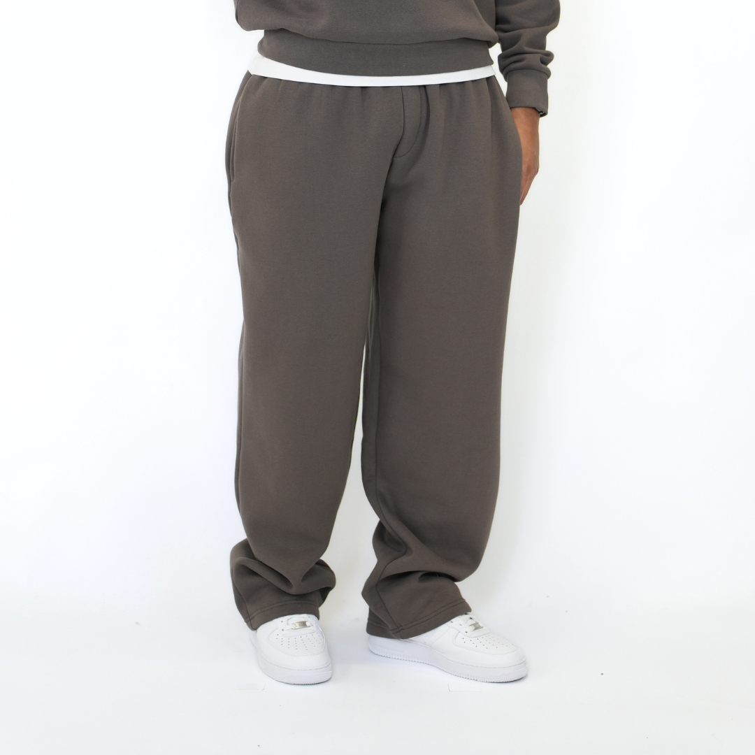 the straight leg jogga' - mocha no sauce